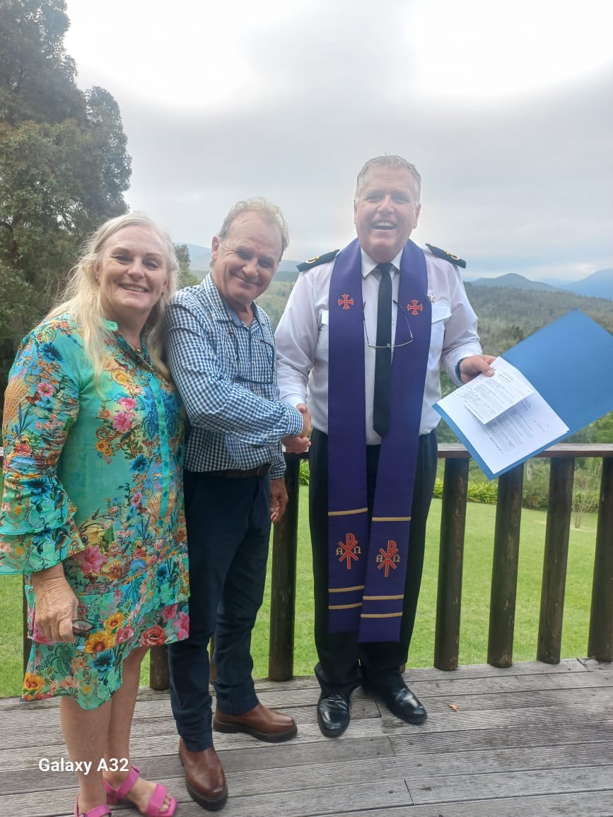 Wedding ceremony by Dr. Gerrit Rademeyer in Steynsburg