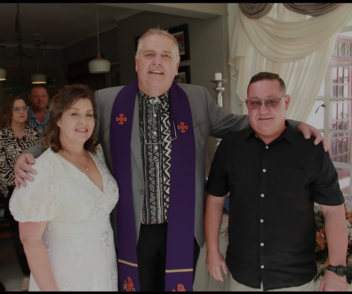 Wedding ceremony by Dr. Gerrit Rademeyer in Steynsburg