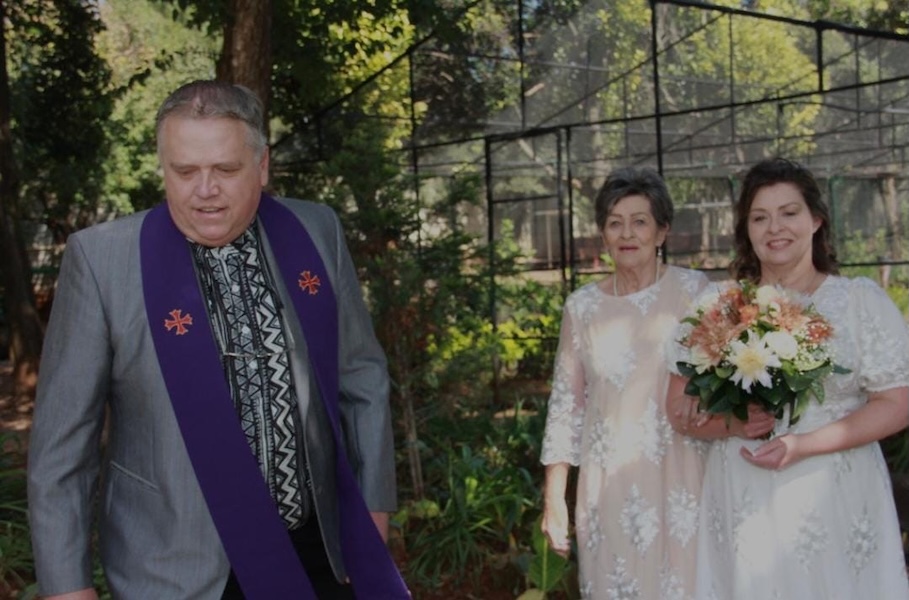 Wedding ceremony by Dr. Gerrit Rademeyer in Steynsburg