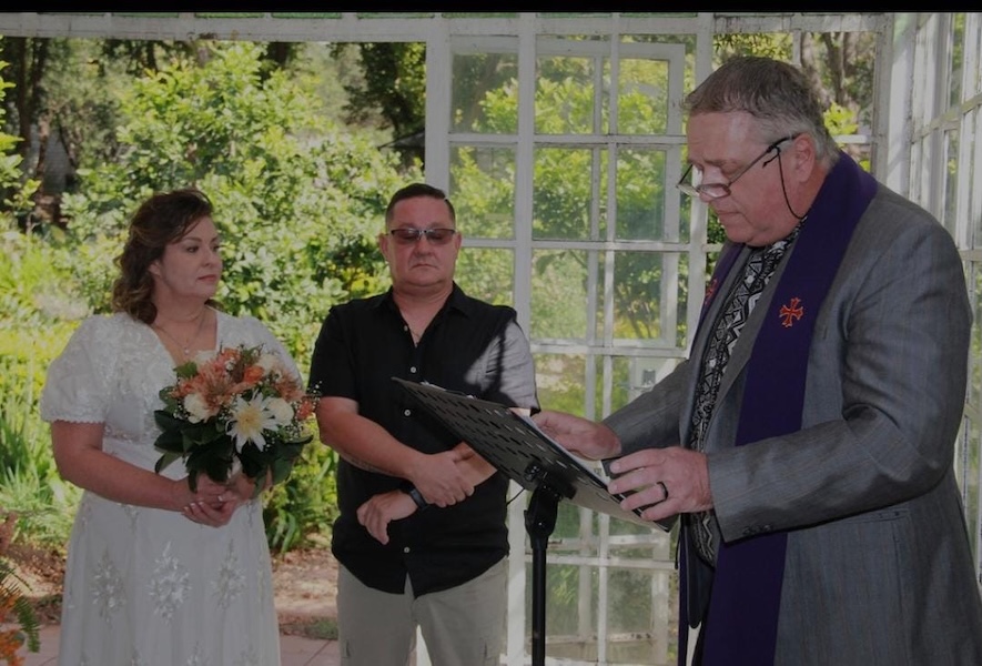 Wedding ceremony by Dr. Gerrit Rademeyer in Steynsburg