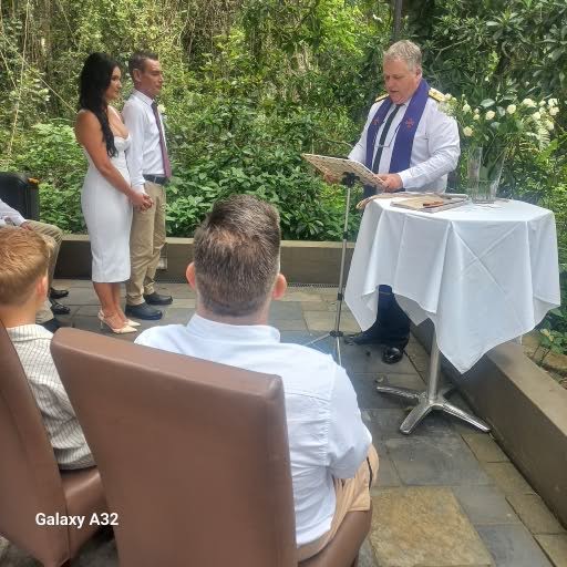 Wedding ceremony by Dr. Gerrit Rademeyer in Steynsburg