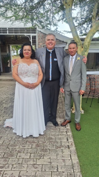 Wedding ceremony by Dr. Gerrit Rademeyer in Steynsburg