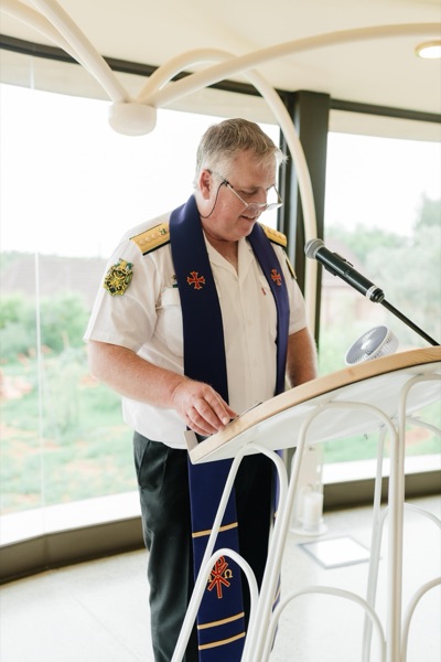 Wedding ceremony by Dr. Gerrit Rademeyer in Steynsburg