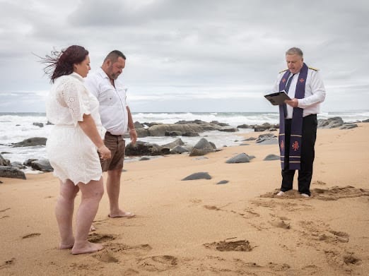 Wedding ceremony by Dr. Gerrit Rademeyer in Steynsburg