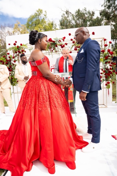 Wedding ceremony by Dr. Gerrit Rademeyer in Steynsburg