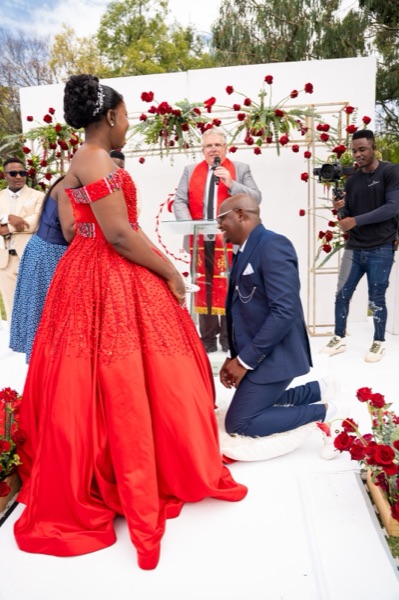 Wedding ceremony by Dr. Gerrit Rademeyer in Steynsburg