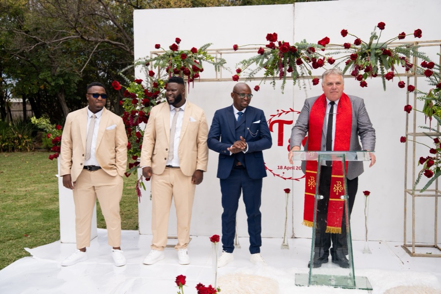 Wedding ceremony by Dr. Gerrit Rademeyer in Steynsburg