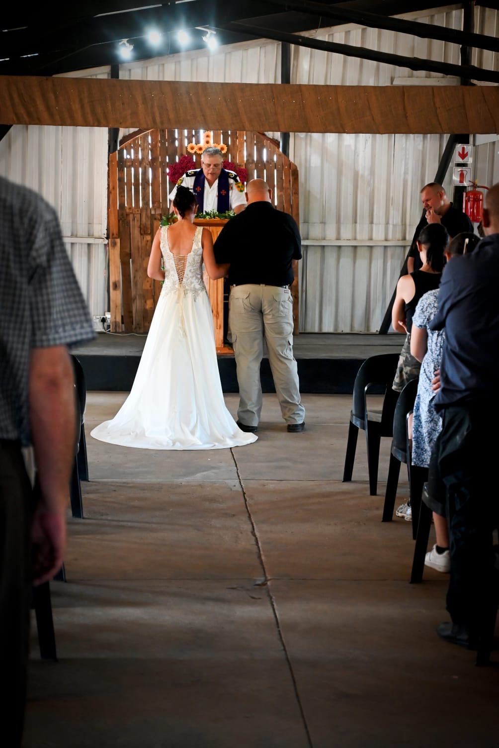 Wedding ceremony by Dr. Gerrit Rademeyer in Steynsburg