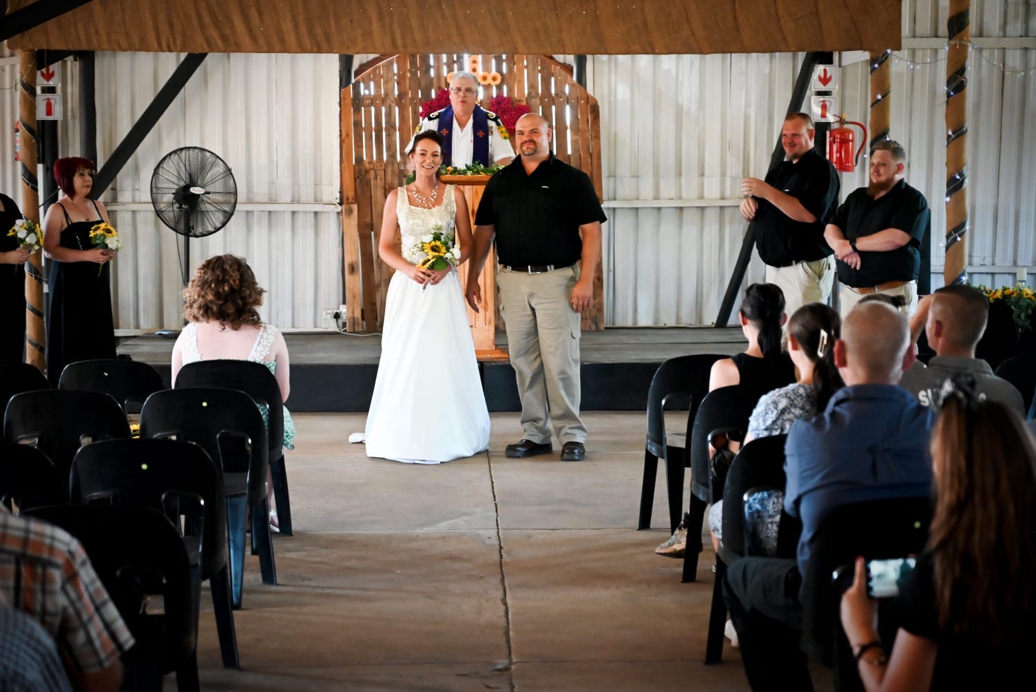 Wedding ceremony by Dr. Gerrit Rademeyer in Steynsburg