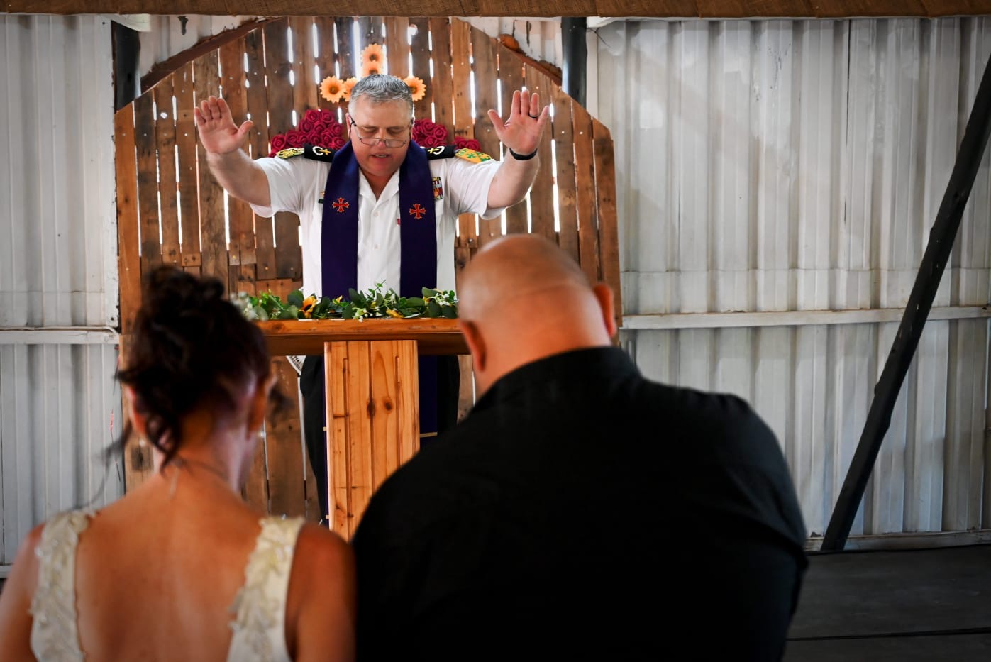 Wedding ceremony by Dr. Gerrit Rademeyer in Steynsburg